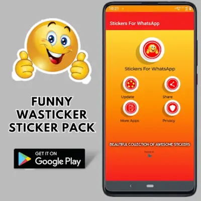 Funny WASticker Sticker Pack android App screenshot 7